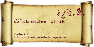 Östreicher Ulrik névjegykártya